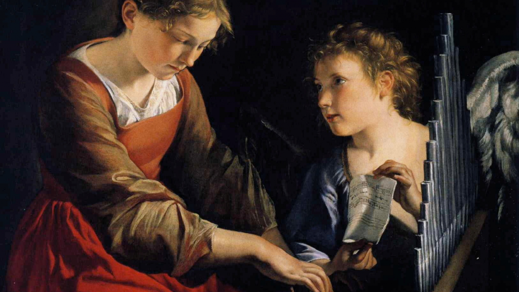 Gentileschi St Cecilia with an Angel koordirectie