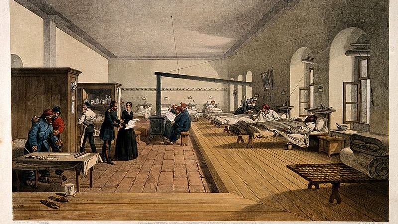Crimean_War;_Florence_Nightingale_assessing_a_ward_at_the_mi_Wellcome_V0015791
